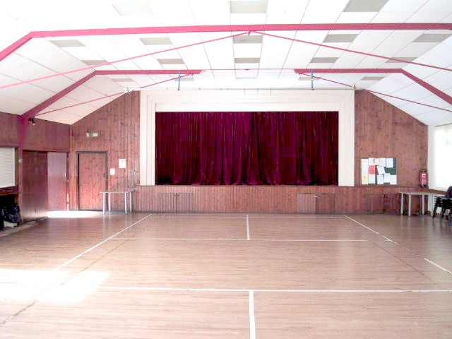 A view of the inside of the hall