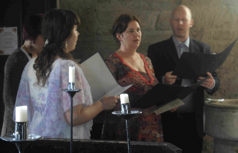 Singers at Baptism at All Saints Church